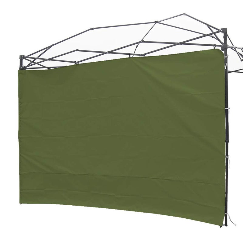 NINAT Canopy Sunwall Sidewall Gazebos Tent Waterproof for 10x10ft Pop up Straight Leg Gazebos Outdoor Instant Canopies 1 Pcs Green Only - Image 1